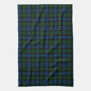 Scottish Clan Campbell Military Tartan Plaid Kitchen Towel