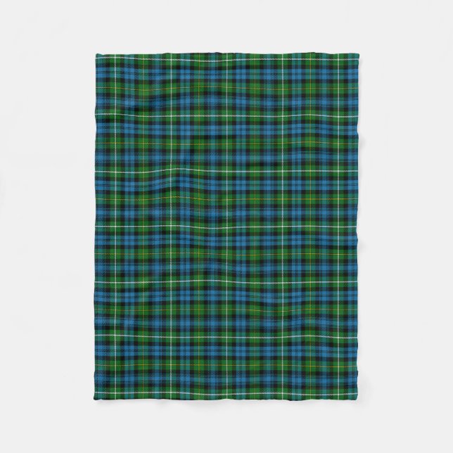 Scottish Clan Campbell Of Argyll Tartan Plaid Fleece Blanket (Front)