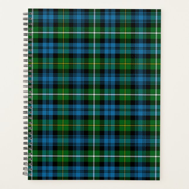 Scottish Clan Campbell Of Argyll Tartan Plaid Planner (Front)