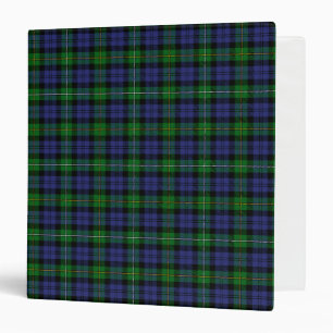 Scottish Clan Campbell of Loudoun Tartan Plaid 3 Ring Binder