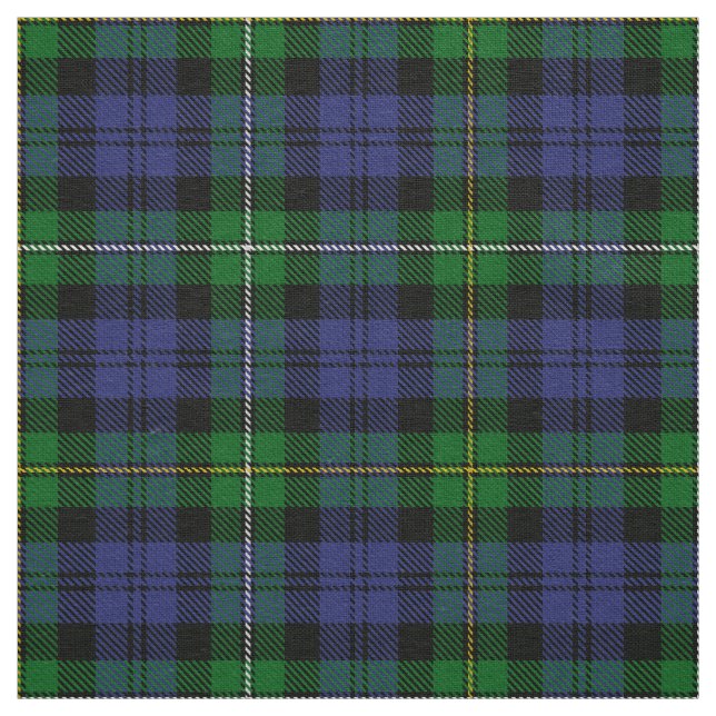 Scottish Clan Campbell of Loudoun Tartan Plaid Fabric (Swatch)