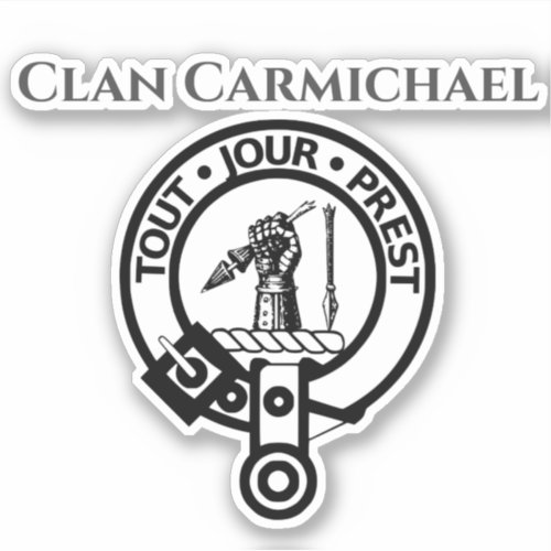 Scottish Clan Carmichael Crest Badge Sticker