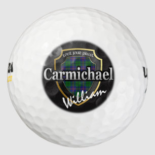 Scottish Clan Carmichael Personalize Your Name Golf Balls