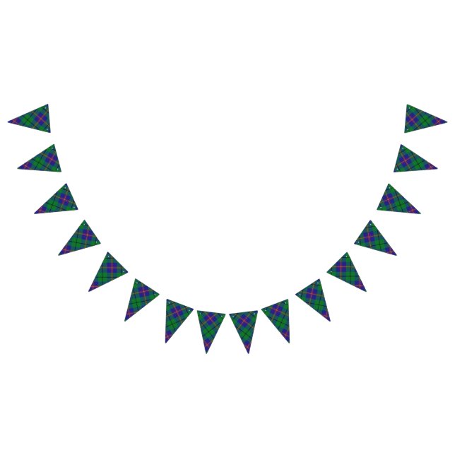 Scottish Clan Carmichael Tartan Bunting Flags (All)