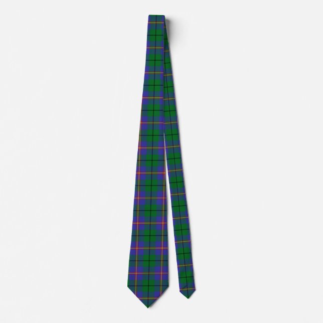 Scottish Clan Carmichael Tartan Plaid Neck Tie (Front)