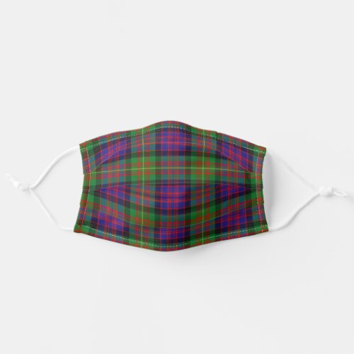 Scottish Clan Carnegie Tartan Plaid Adult Cloth Face Mask