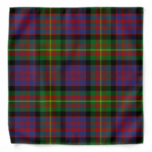 Scottish Clan Carnegie Tartan Plaid Bandana