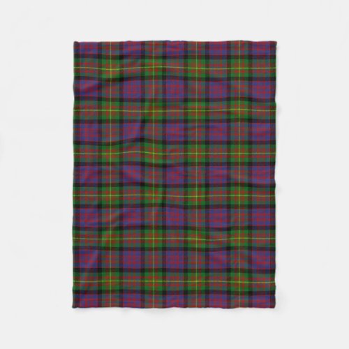 Scottish Clan Carnegie Tartan Plaid Fleece Blanket