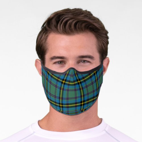 Scottish Clan Carrick Hunting Tartan Plaid Premium Face Mask