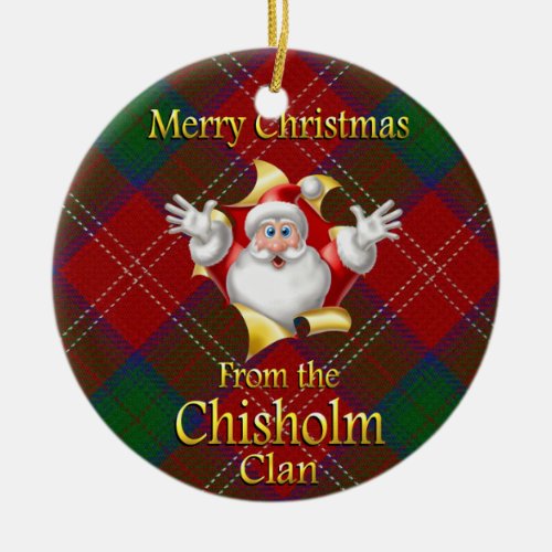 Scottish Clan Chisholm Christmas Ornament