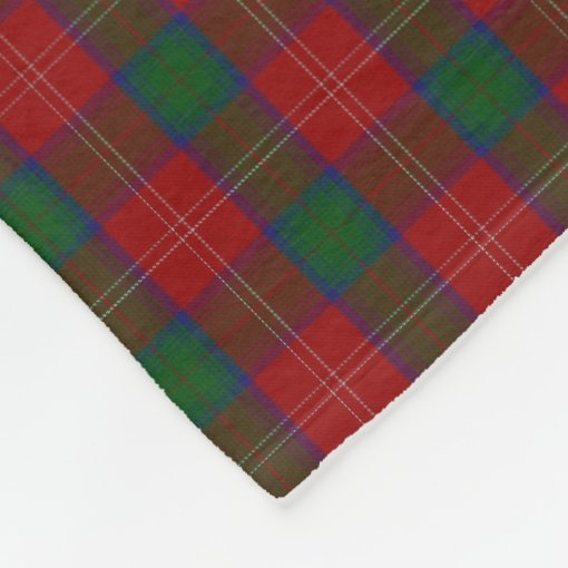 Chisholm Modern Tartan Crest Premium Blanket - Celtic Stag style