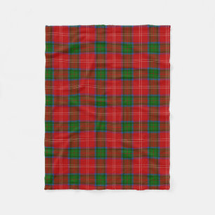 Scottish Clan Chisholm Tartan Plaid Fleece Blanket