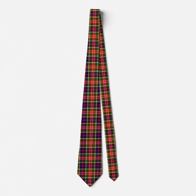 Scottish Clan Christie Tartan Plaid Neck Tie (Front)