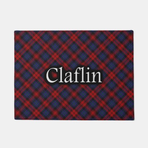 Scottish Clan Claflin MacLachlan Tartan Doormat