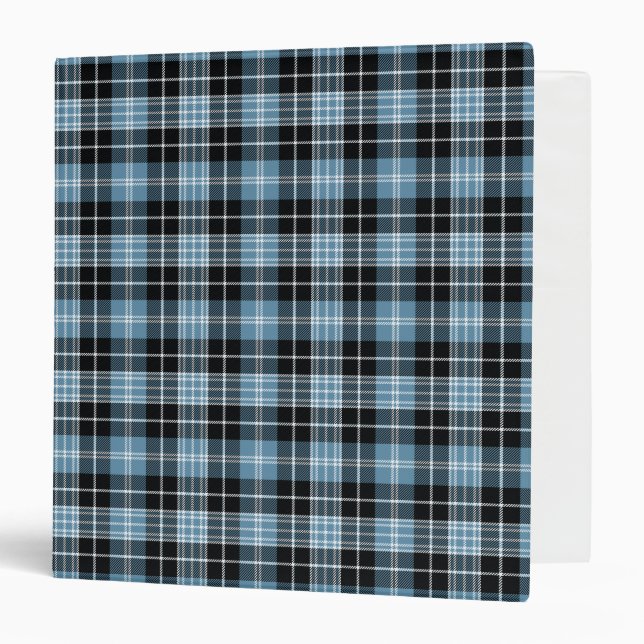 Scottish Clan Clark Tartan Plaid 3 Ring Binder (Front/Inside)