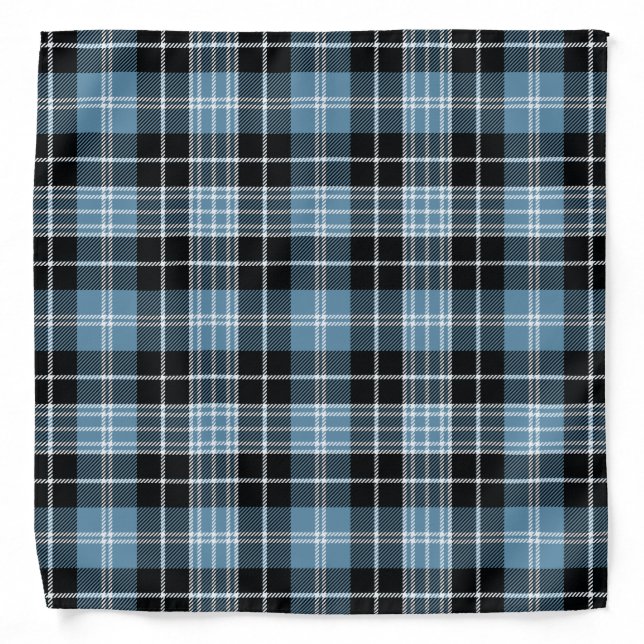 Scottish Clan Clark Tartan Plaid Bandana (Front)