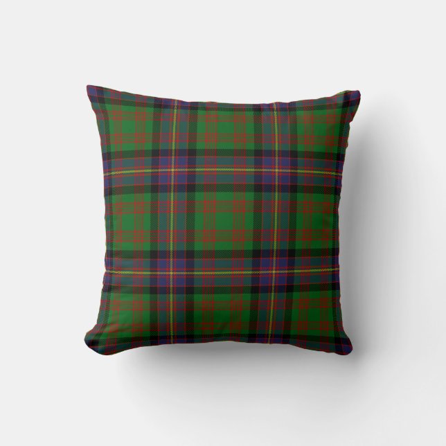 Scottish Clan Cochrane Tartan Plaid Throw Pillow (Front)