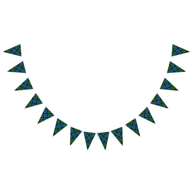 Scottish Clan Colquhoun Tartan Bunting Flags (All)