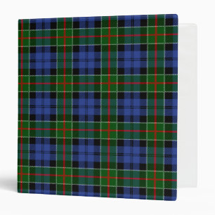 Scottish Clan Colquhoun Tartan Plaid 3 Ring Binder