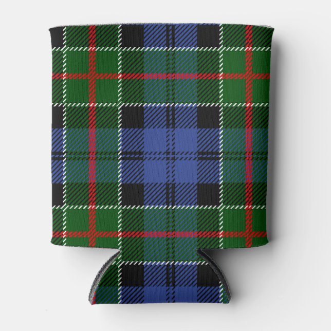 Scottish Clan Colquhoun Tartan Plaid Can Cooler (Front)