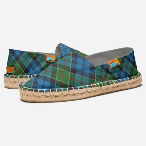 Scottish Clan Colquhoun Tartan Plaid Espadrilles