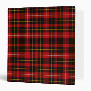 Scottish Clan Connel Tartan Plaid 3 Ring Binder