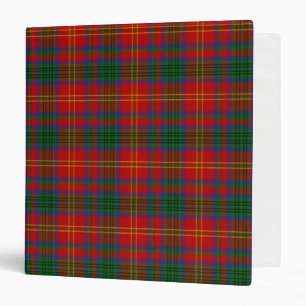 Scottish Clan Connolly Dress Tartan Plaid 3 Ring Binder