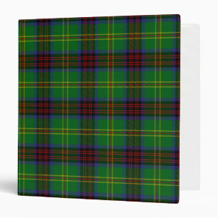 Scottish Clan Connolly Hunting Tartan Plaid 3 Ring Binder