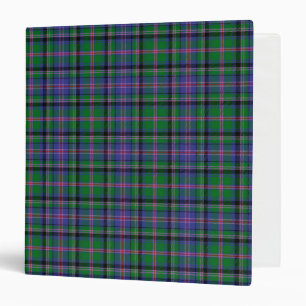 Scottish Clan Cooper Tartan Plaid 3 Ring Binder