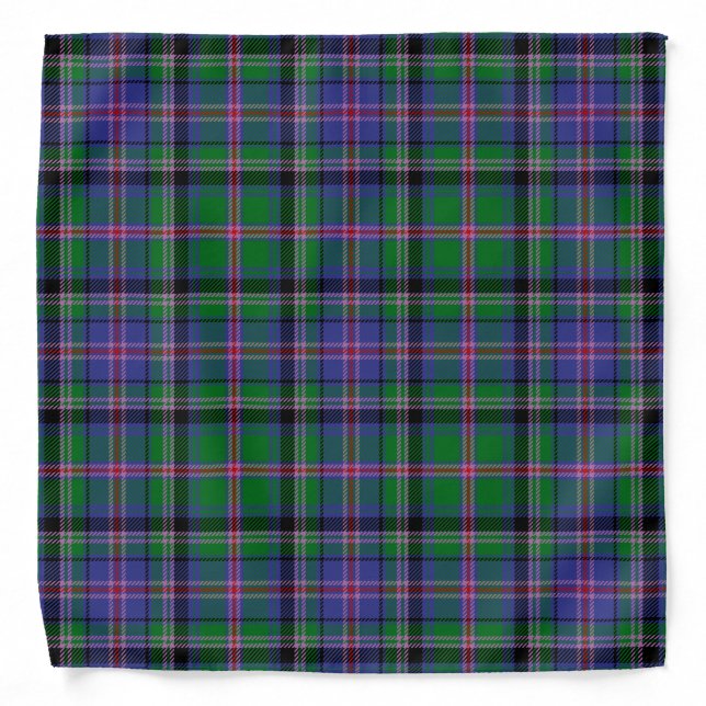 Scottish Clan Cooper Tartan Plaid Bandana (Front)