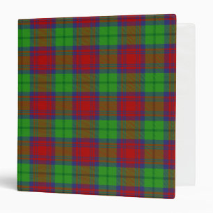 Scottish Clan Cranston Dress Tartan Plaid 3 Ring Binder