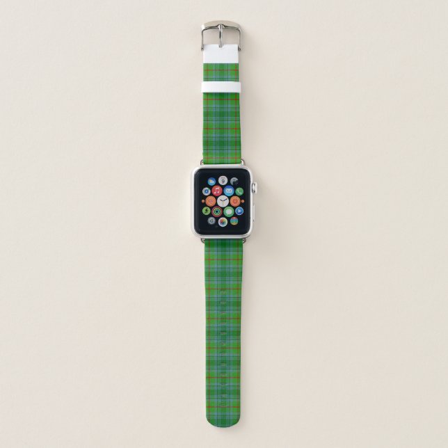 Scottish Clan Cranston Tartan Plaid Apple Watch Band (Front)