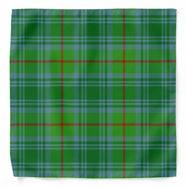 Scottish Clan Cranston Tartan Plaid Bandana (Front)