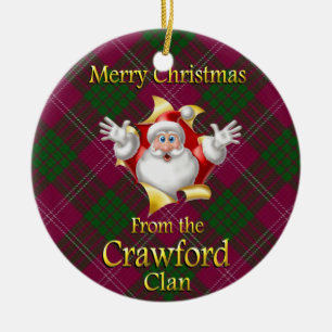 Scottish Clan Crawford Christmas Ornament