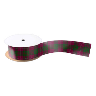 Scottish Clan Crawford Classic Tartan Satin Ribbon