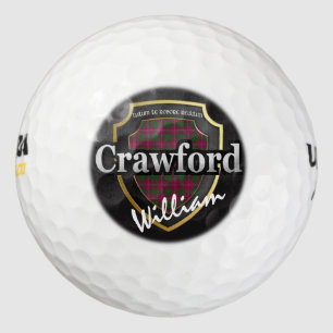 Scottish Clan Crawford Personalize Your Name Golf Balls