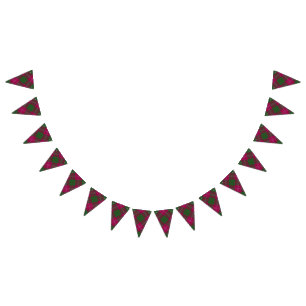 Scottish Clan Crawford Tartan Bunting Flags