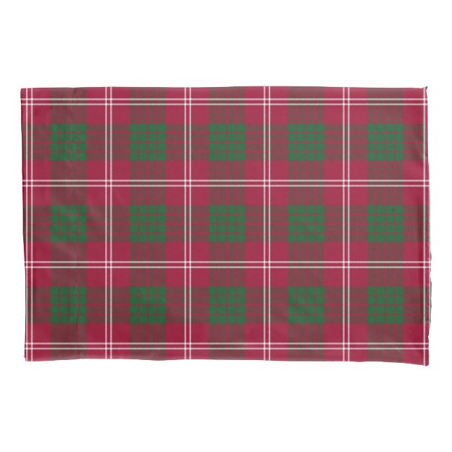 Scottish Clan Crawford Tartan Pillowcase (Front)
