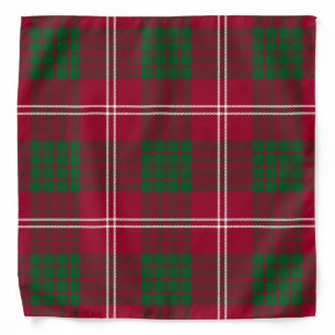 Scottish Clan Crawford Tartan Plaid Bandana