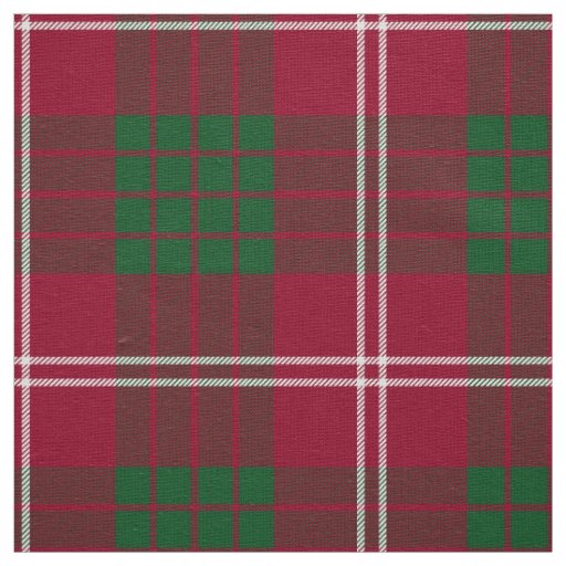 Scottish Clan Crawford Tartan Plaid Fabric