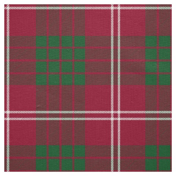 Clan Crawford Tartan Fabric | Zazzle