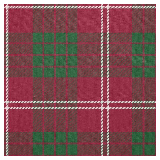 Scottish Clan Crawford Tartan Plaid Fabric (Swatch)
