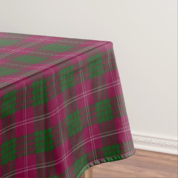 Scottish Clan Crawford Tartan Tablecloth by OldScottishMountain at Zazzle