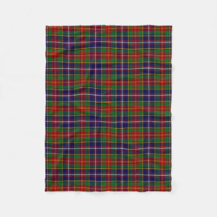 Scottish Clan Crozier Tartan Plaid Fleece Blanket