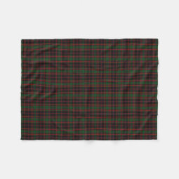 Cumming Crest Tartan Premium Blanket Black