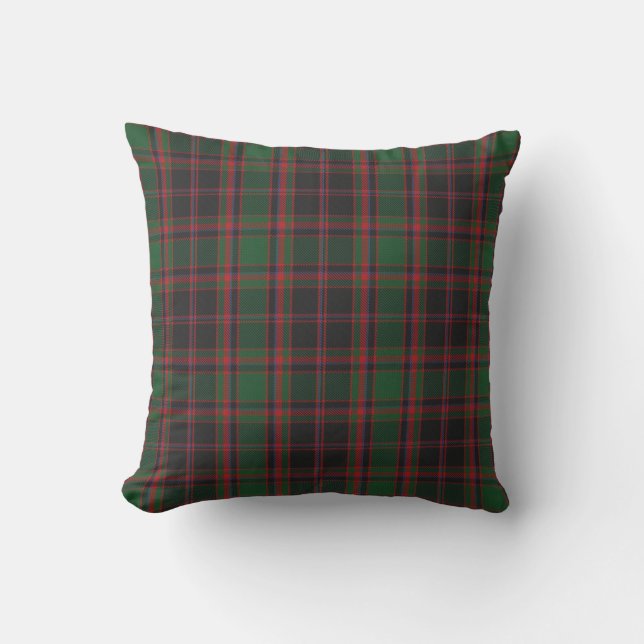 Scottish Clan Cumming Cummings Hunting Tartan Throw Pillow (Front)
