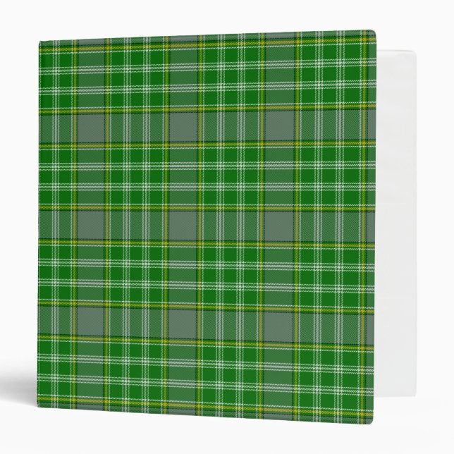 Scottish Clan Currie Tartan Plaid 3 Ring Binder (Front/Inside)