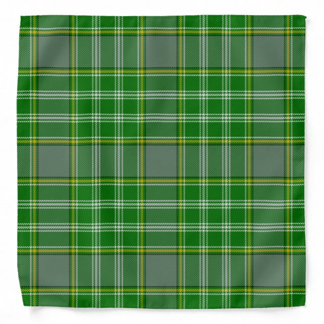 Scottish Clan Currie Tartan Plaid Bandana (Front)