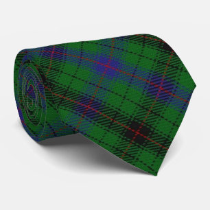 Scottish Clan Davidson Letter D Monogram Tartan Neck Tie