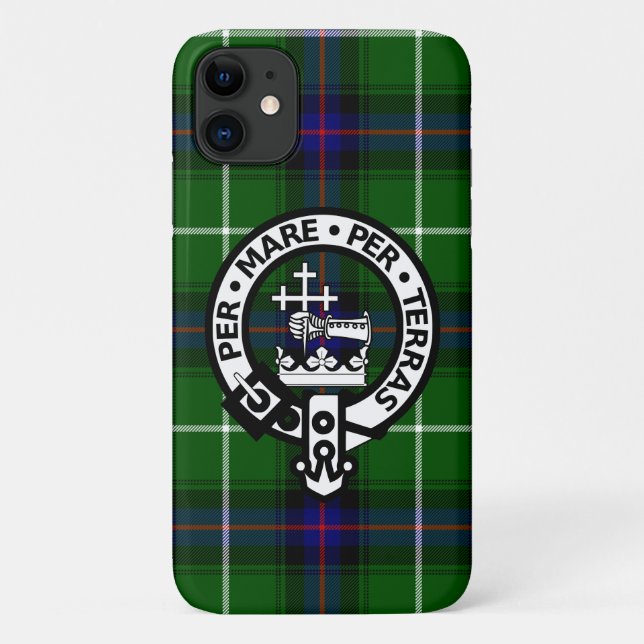 Scottish Clan Donald MacDonald Tartan and Crest Case-Mate iPhone Case (Back)